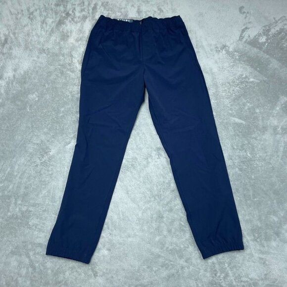 Soybu Mens Woven Jogger Medium Blue Lightweight Elastic Waistband a0411 - Picture 1 of 10